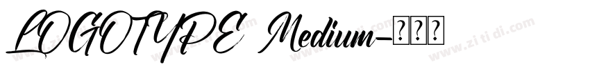 LOGOTYPE Medium字体转换